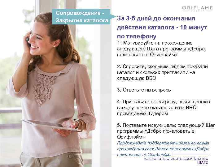 Сопровождение Закрытие каталога За 3 -5 дней до окончания действия каталога - 10 минут