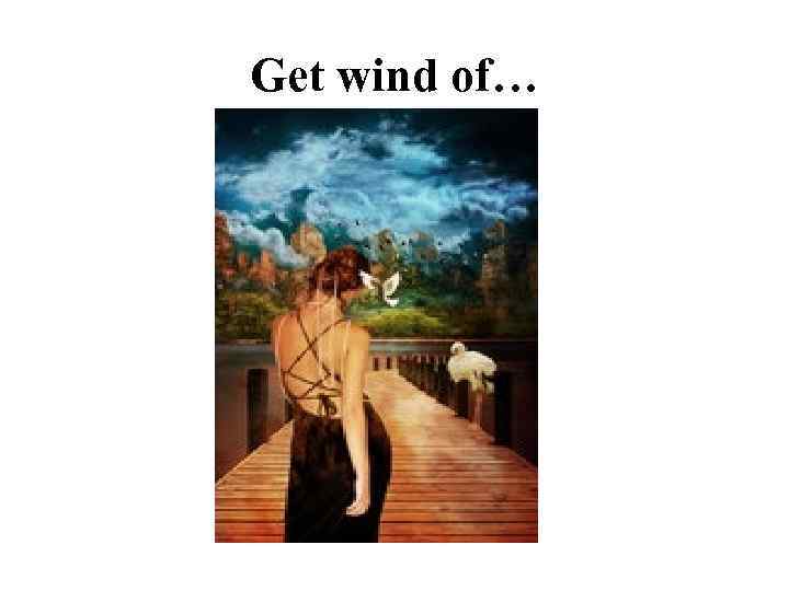 Get wind of… 