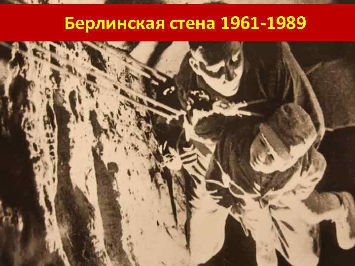 Берлинская стена 1961 -1989 