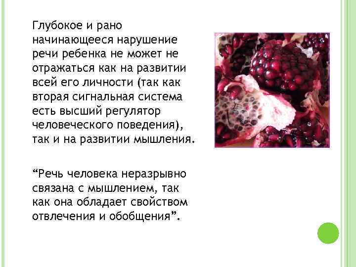 Глубокое и рано начинающееся нарушение речи ребенка не может не отражаться как на развитии