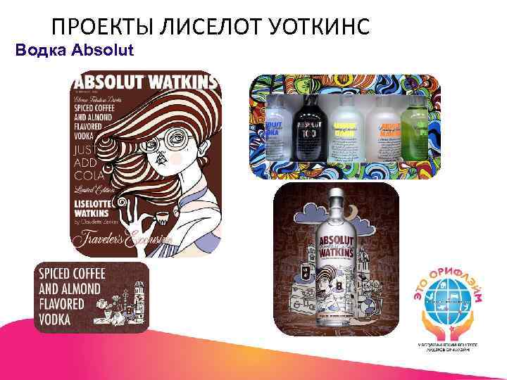 ПРОЕКТЫ ЛИСЕЛОТ УОТКИНС Водка Absolut 
