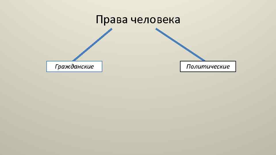 Права человека Гражданские Политические 