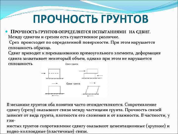 Сопротивление сдвигу