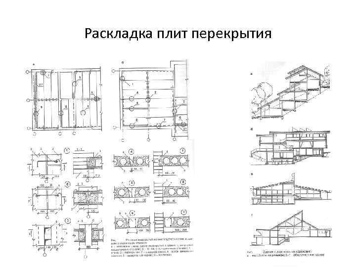 Раскладка плит перекрытия 