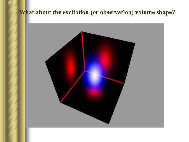 What about the excitation (or observation) volume shape? 