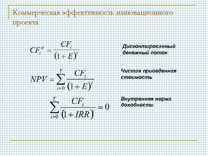 Оценка коммерческой эффективности инновационного проекта