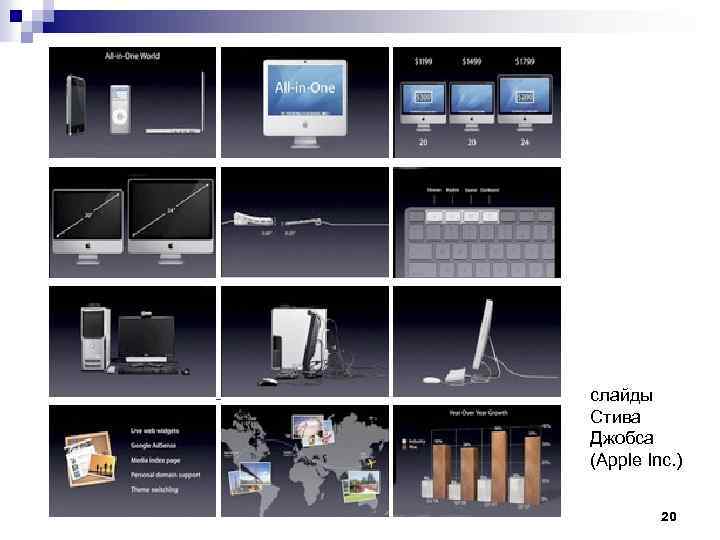 слайды Стива Джобса (Apple Inc. ) 20 