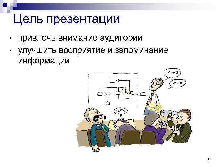 Цель презентации • • привлечь внимание аудитории улучшить восприятие и запоминание информации 3 