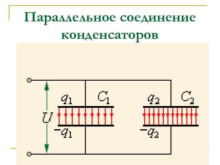Параллельное соединение конденсаторов 