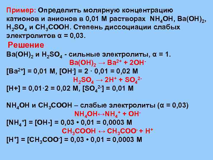 Схема диссоциации h2so4