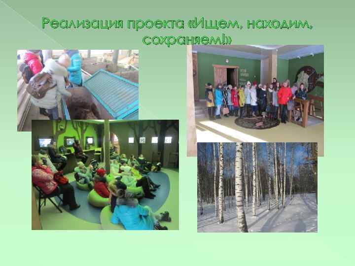 Реализация проекта «Ищем, находим, сохраняем!» 