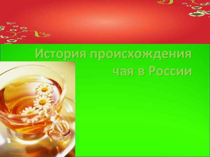 История происхождения чая в России 