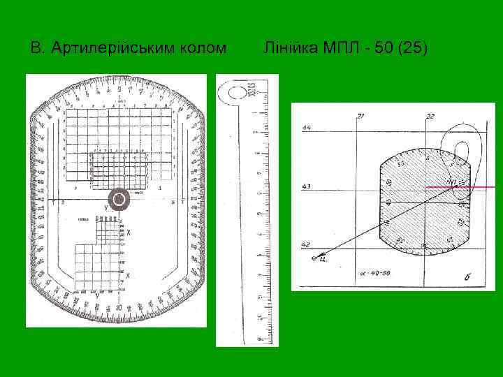 В. Артилерійським колом Лінійка МПЛ - 50 (25) 