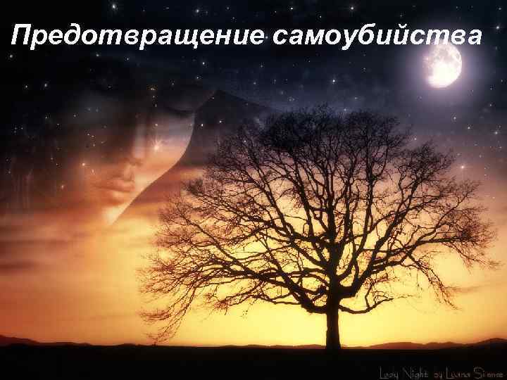 Предотвращение самоубийства 