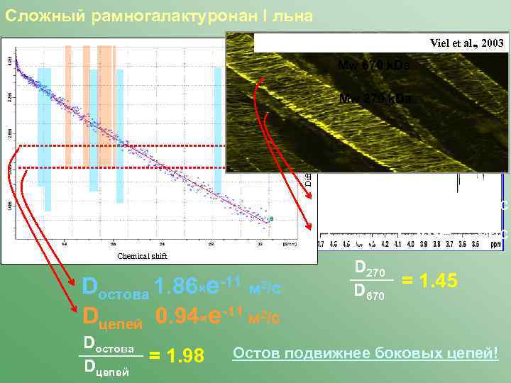 Сложный рамногалактуронан I льна Viel et al. , 2003 Mw 670 k. Da Sepharose