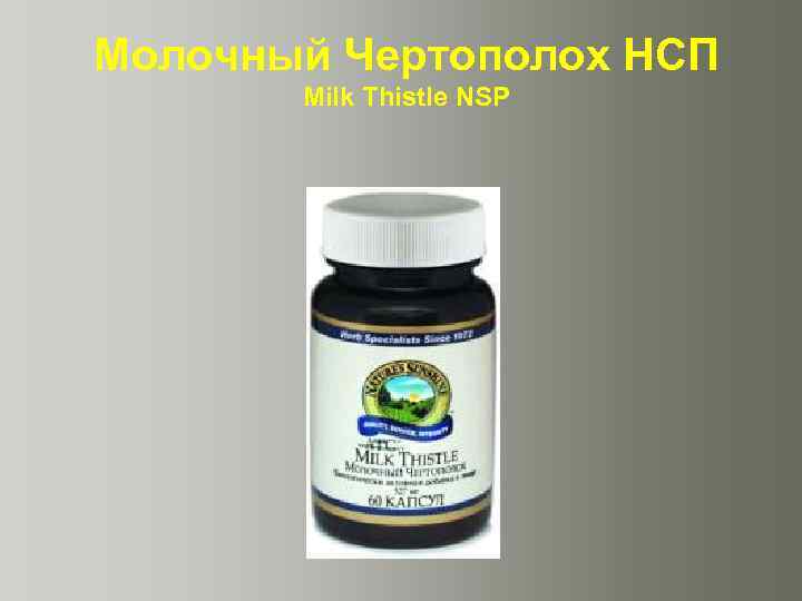 Молочный Чертополох НСП Milk Thistle NSP 