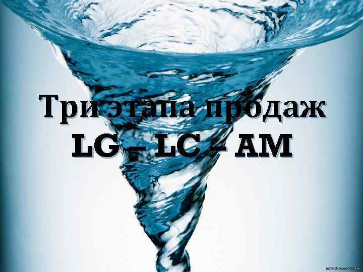 Три этапа продаж LG – LC – AM 