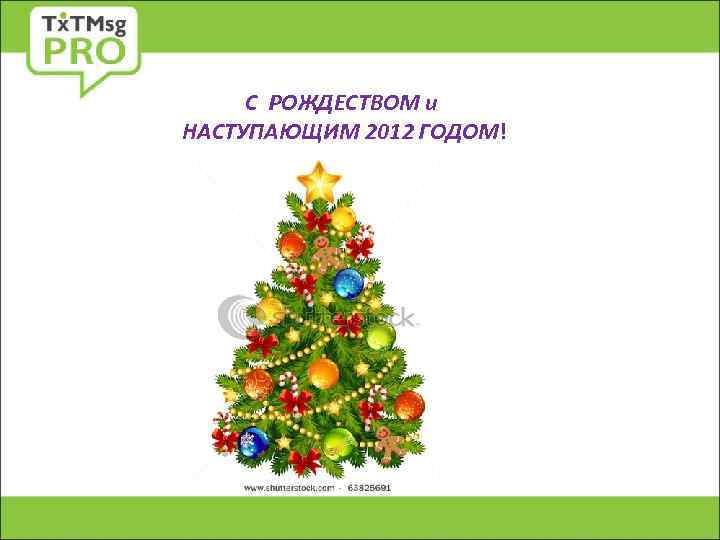 С РОЖДЕСТВОМ и НАСТУПАЮЩИМ 2012 ГОДОМ! 