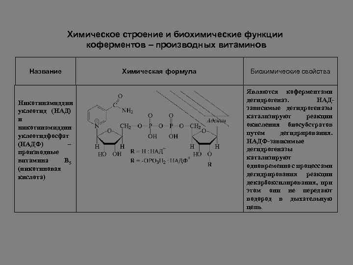 Функции над. Функции коферментов биохимия. Химическое строение и функции коферментов. Структура и функции коферментов таблица. Структура и функция основных коферментов.