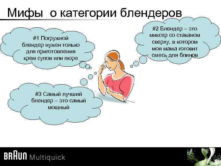 Мифы о категории блендеров #1 Погружной блендер нужен только для приготовления крем супов или