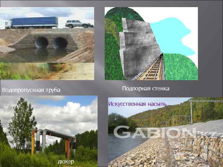 Водопропускная труба Подпорная стенка Искусственная насыпь дюкер 