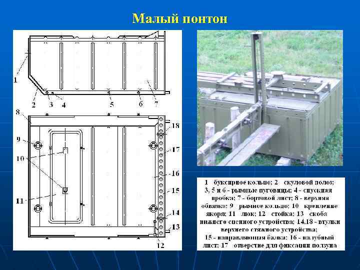 Малый понтон 