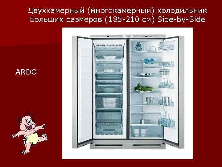 Двухкамерный (многокамерный) холодильник Больших размеров (185 -210 см) Side-by-Side ARDO 