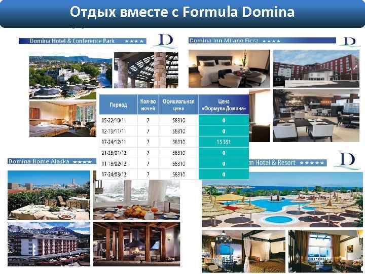 Отдых вместе с Formula Domina 