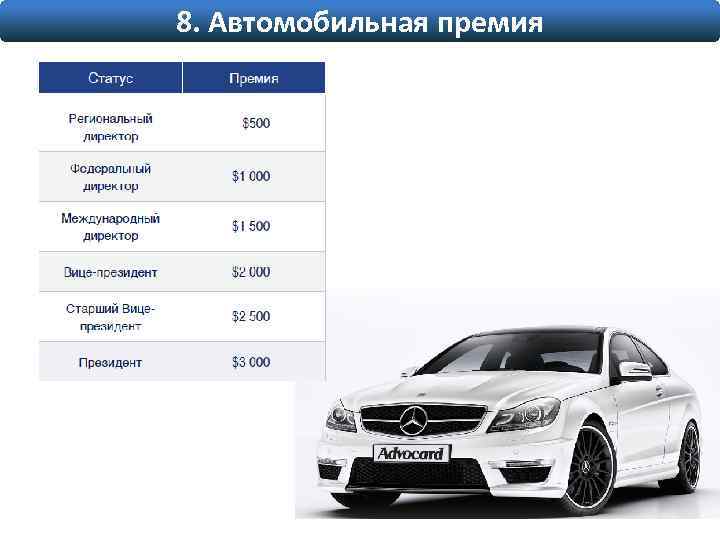 8. Автомобильная премия 