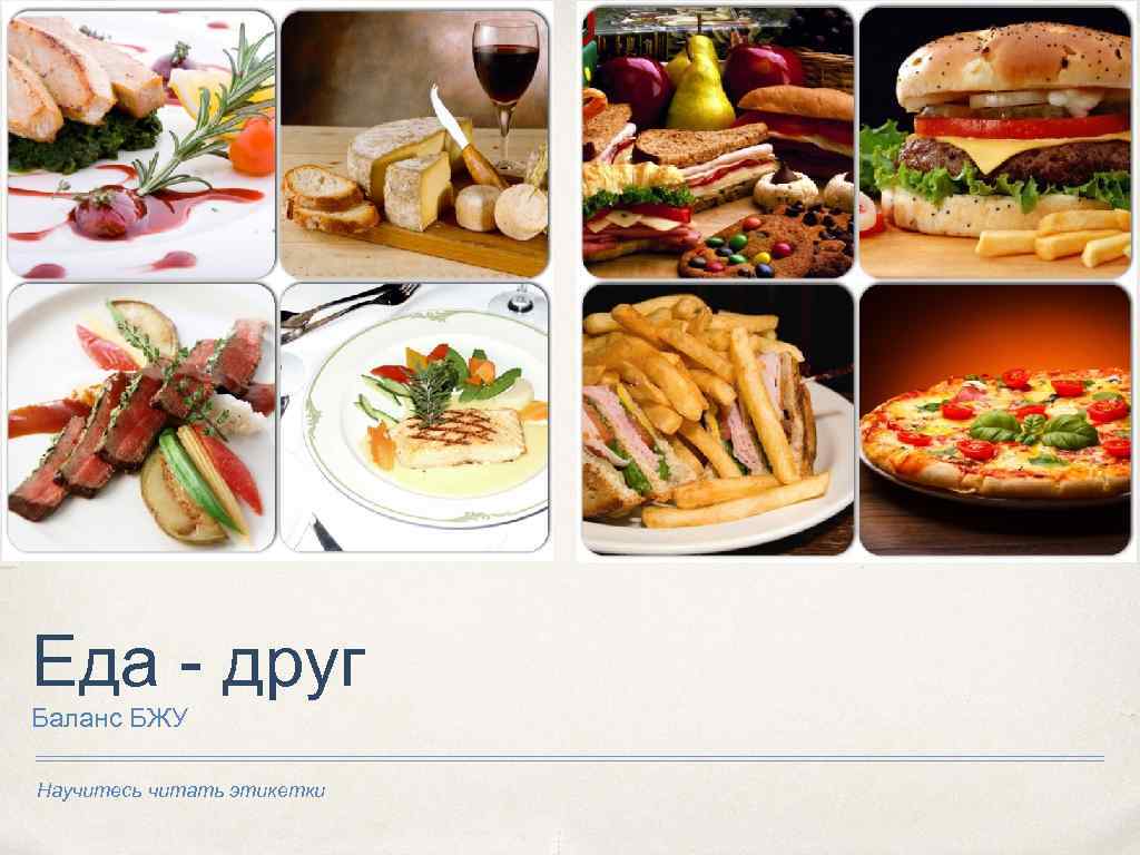 Еда - друг Баланс БЖУ Научитесь читать этикетки 