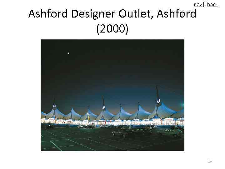 nav||back Ashford Designer Outlet, Ashford (2000) 78 