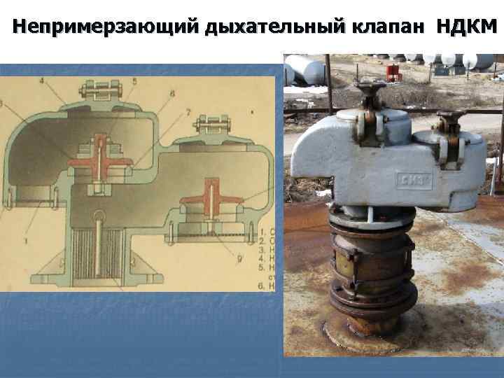 Непримерзающий дыхательный клапан НДКМ 