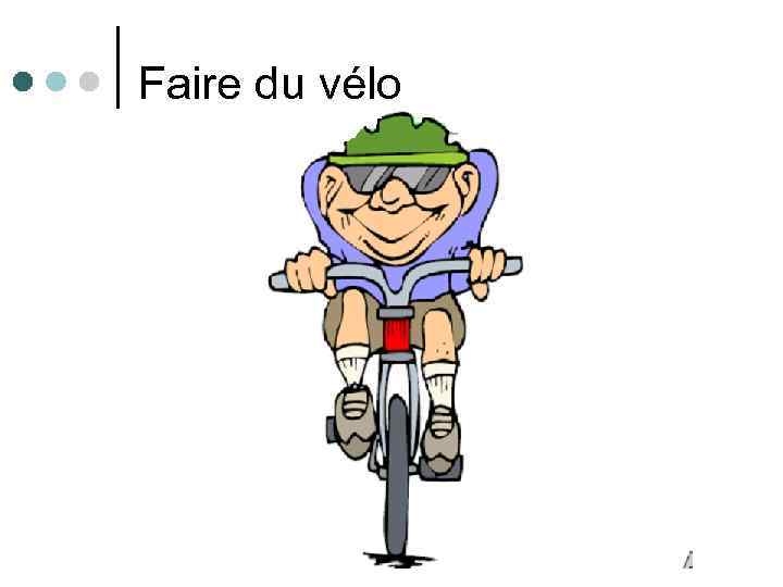 Faire du vélo 