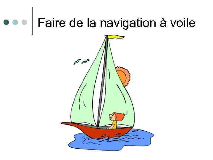 Faire de la navigation à voile 