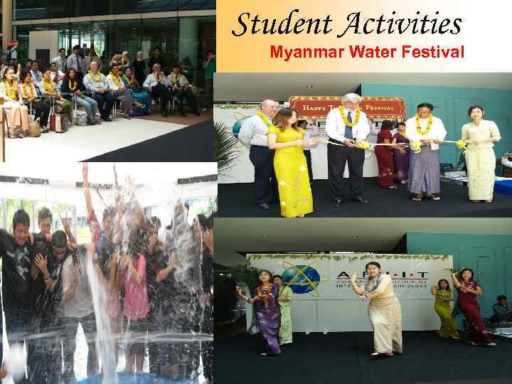 Student Activities Myanmar Water Festival 