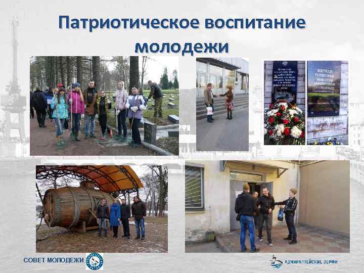 Патриотическое воспитание молодежи СОВЕТ МОЛОДЕЖИ 