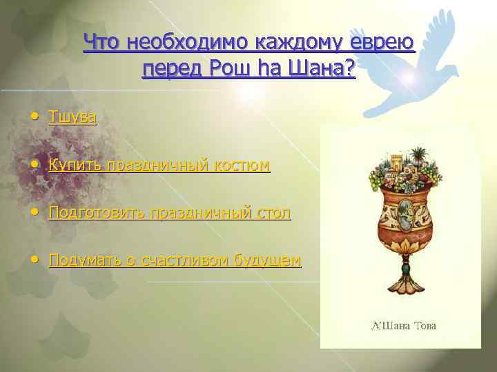 Что необходимо каждому еврею перед Рош ha Шана? • Тшува • Купить праздничный костюм