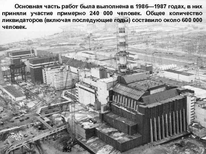 Основная часть работ была выполнена в 1986— 1987 годах, в них приняли участие примерно