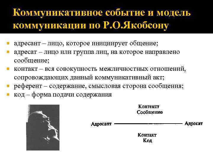 Согласно схеме общения р якобсона на форму высказывания оказывают влияние