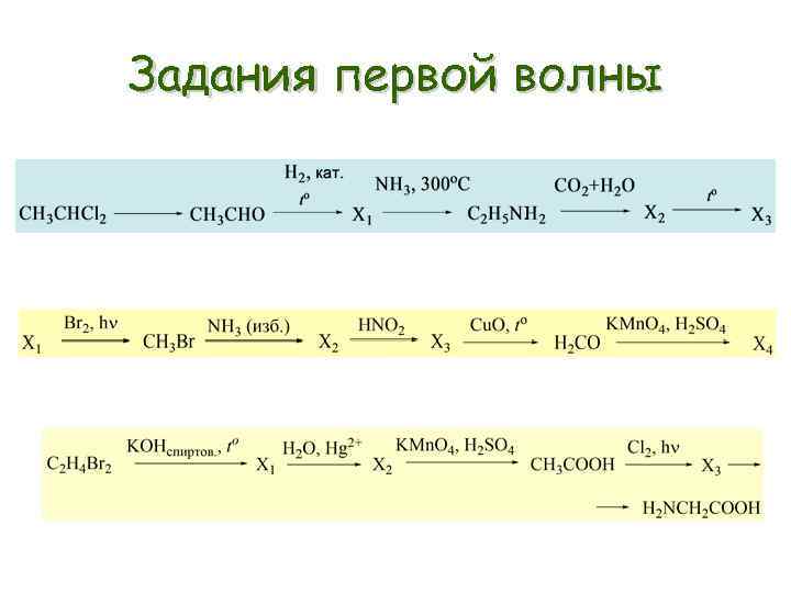 Задания первой волны 