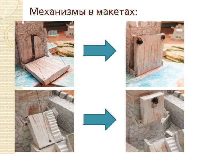 Механизмы в макетах: 