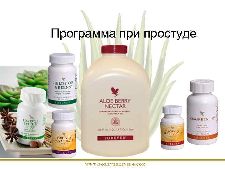 Программа при простуде W W W. F O R E V E R L