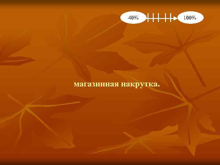40% магазинная накрутка. 100% 