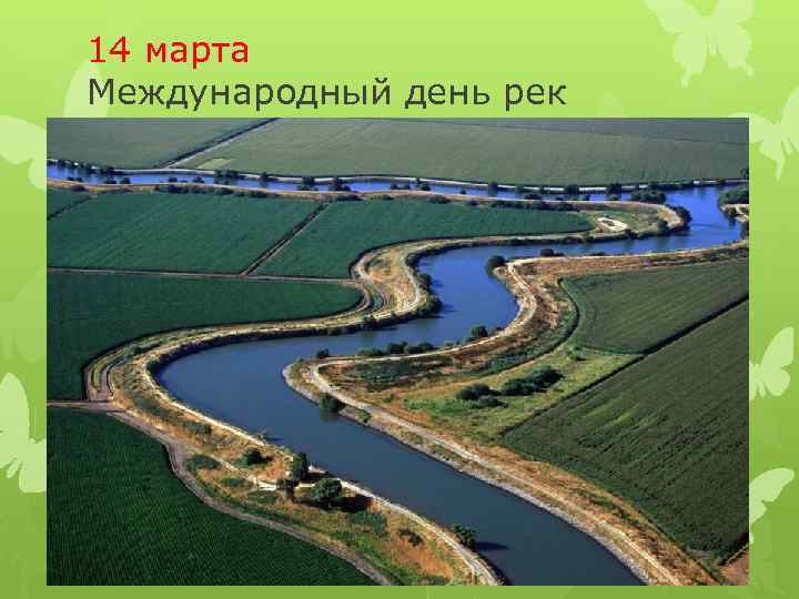 14 марта Международный день рек 