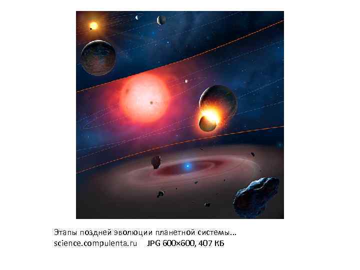 Этапы поздней эволюции планетной системы. . . science. compulenta. ru JPG 600× 600, 407