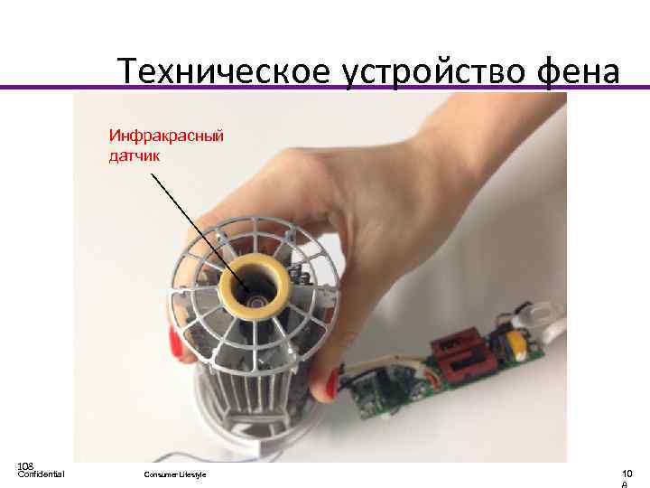 Техническое устройство фена HP 8270 Инфракрасный датчик 108 Confidential Consumer Lifestyle 10 