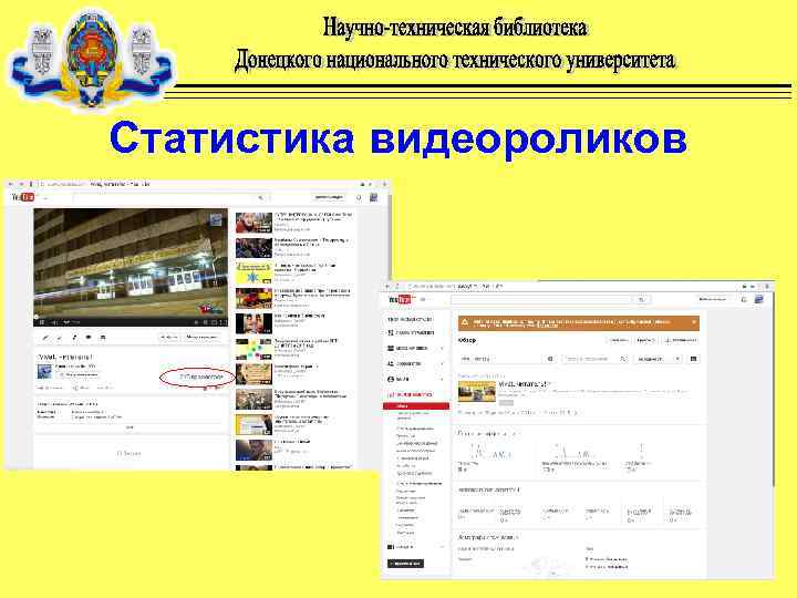 Статистика видеороликов 