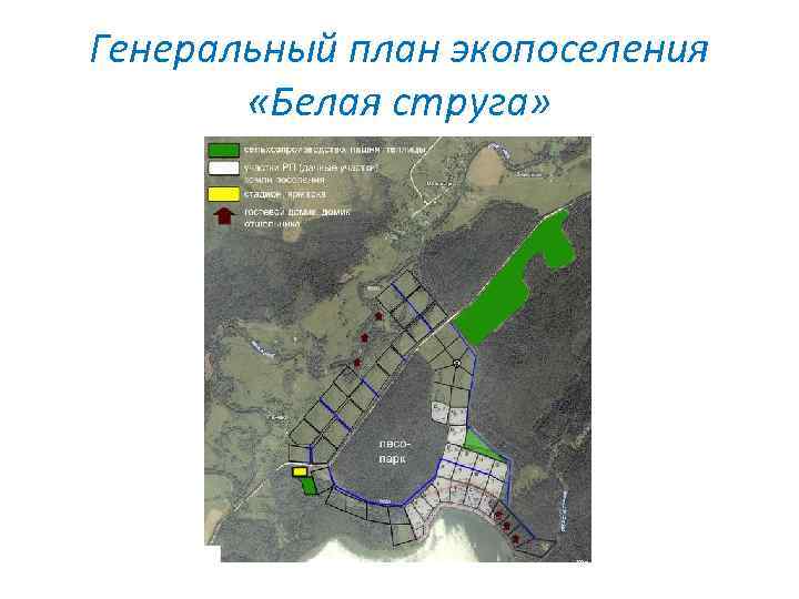 Генеральный план экопоселения «Белая струга» 