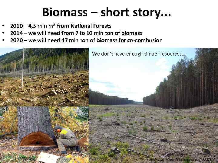 Biomass – short story. . . • 2010 – 4, 5 mln m 3