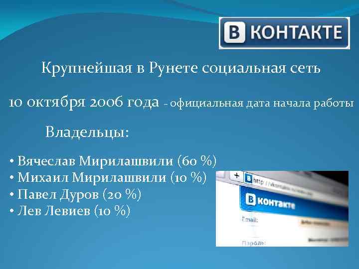 Крупнейшая в Рунете социальная сеть 10 октября 2006 года – официальная дата начала работы